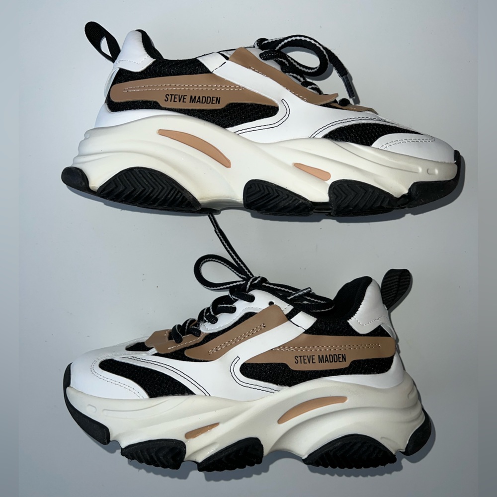 Steve Madden Possession Black Tan